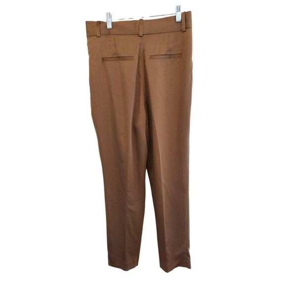 Reiss Cotton Blend Trousers Brown - Picture 2 of 6